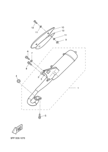 YH50 Выхлопная система