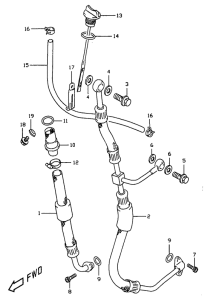 DR350 Шланг масляный