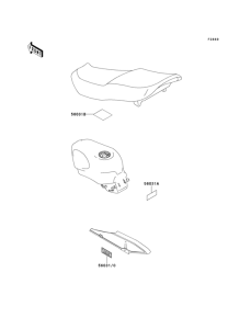 ZX500 Лейбл предостережения