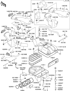 ZX1100 Air cleaner(1 / 2)