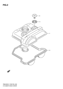 RMX450 Крышка головки цилиндров