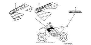 CR125R Наклейки