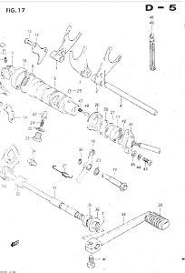 GSX500 Переключение передач