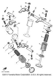 XT600EDC Клапана