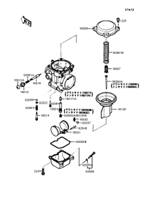 ZX400 Карбюратор в разборе