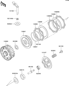 BN125 Сцепление