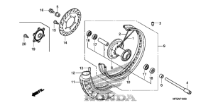 VT750C2B Переднее колесо