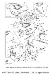 XVS11ATT Топливный бак