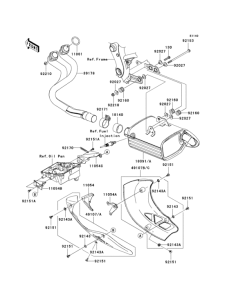 KLE650 Глушитель
