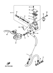 YZ85 Главный тормозной цилиндр