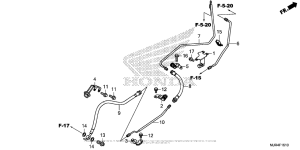 GL1800C Тормозные шланги задние (ABS)