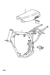 RM50 Frame - seat