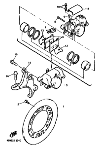 GTS1000A Задний суппорт