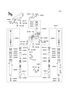BN125 Вилка передней оси