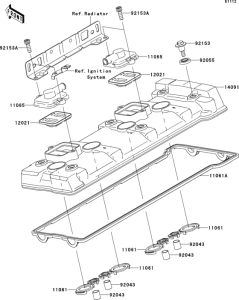 ZX1400 Крышка головки цилиндров