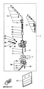YQ50 Карбюратор