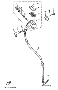 XV535 Главный тормозной цилиндр