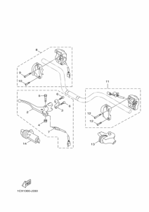 YW125 Interruptor  manillar&palanc