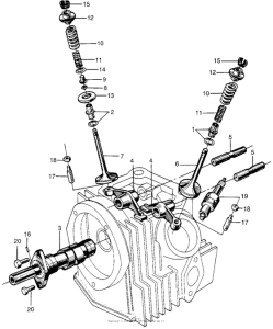 CM91 Распределительный вал и клапана