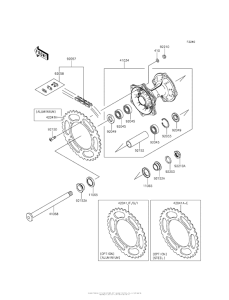 Задняя ступица колеса
