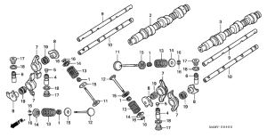 GL1500SE Распред вал / клапана