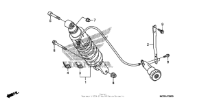 ST1300 Задние амортизаторы