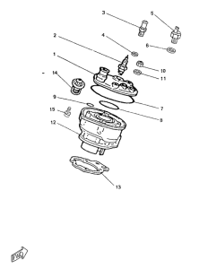 TZR50 Cilindro, culata