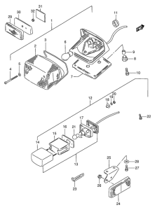 VS800 Задний комбинированный сигнал