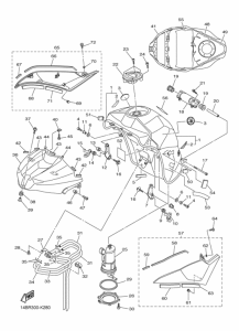 YZF-R1 Топливный бак