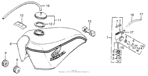 XL250 Топливный бак