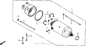 CM400 Cm400a / tstarting motor 79-81