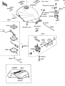 ZX750 Tank fuel