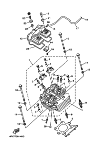 TT250R Головка цилиндров