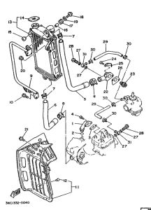 DT80LC Radiator. hose