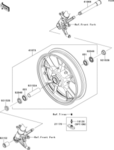 ZG1400 Переднее колесо