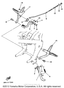 YSR50T Подножки