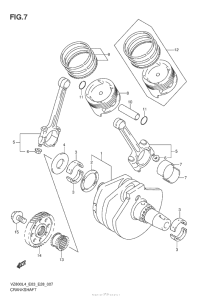 VZ800 Коленвал