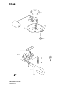 GSF1200S Топливный кран