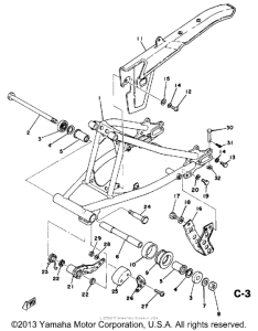 DT125E Rear arm-chain case