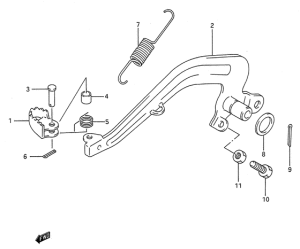 RM80 Передний суппорт