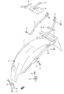 GS500 Заднее крыло