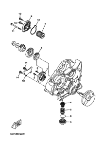 WR125R Маслонасос