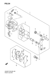 AN400 (ABS) Передний суппорт