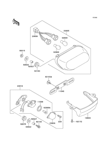 ZX600 Taillight unit ass`y