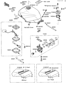 ZX750 Tank fuel
