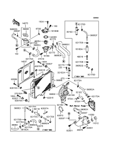 KLE400 Радиатор