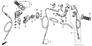 CR500R Handle lever / switch / cable