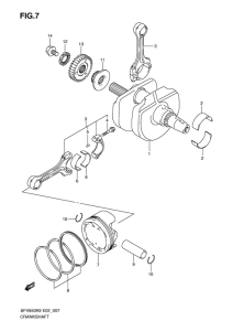 SFV650 (ABS) Вал коленчатый