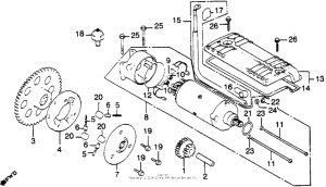 CB900 Starting motor + starting clutch