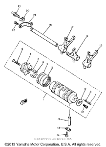 XJ550RH Shift cam-fork